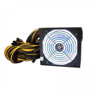 2000W 12V ATX Computer Power Supply with RGB Cooling Fan for Mining bitcoin Miner