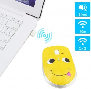 Super Cute Wireless Mouse Computer Optical Silent Mouse Adjustable 1000/1200/1600 DPI USB Gaming Mice Para sa PC Laptop