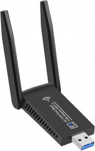 Nová vysoce kvalitní bezdrátová síťová karta gigabitová 1300Mbps 5G dvoufrekvenční počítačová bezdisková USB wifi přijímač