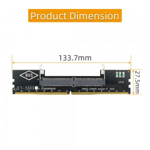 Skootrekenaar DDR5 RAM na tafelrekenaar RAM-adapterkaart U-DIMM na SO DDR5-omskakelaars DDR5 skootrekenaar SO-DIMM na lessenaar DIMM Geheue RAM