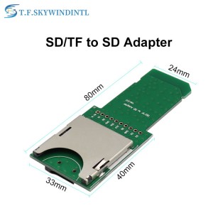 TF/SD դեպի SD քարտի երկարացման տախտակ SD թեստային քարտերի հավաքածու TF քարտի փորձնական PCB