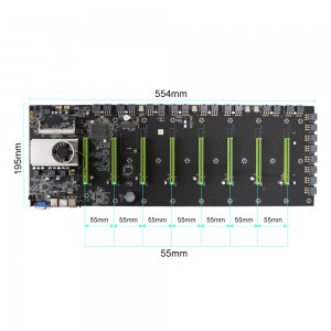 مادربرد BTC-T37/BTC-S37/BTC-D37 Mining Farm Miner مادربرد 8 GPU PCIE 16X DDR3 پشتیبانی 1066/1333/1600 مگاهرتز