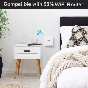 5G Router WiFi Range Repeater Extender Wireless Wi-Fi 802.11N Boost Amplifier 2.4G / 5Ghz Network Ntev Teeb 1200 / 300Mbps