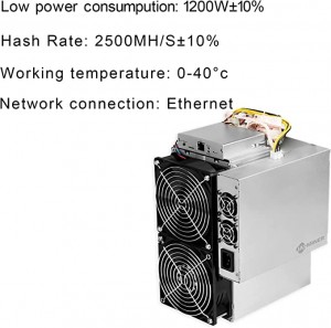 JASMINER X4 kalnrūpniecības iekārtu sistēma 2500 MH/s Ethereum Miner 5 GB kalnrūpniecības iekārta 2,5 gh/S 1200 W X4 serveris Asic Miner