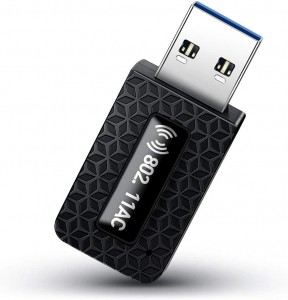 Νέα κάρτα δικτύου 802.11AC 1300mbps USB 3.0 Mini υπολογιστή με κεραία Λήψη ασύρματου προσαρμογέα WiFi USB διπλής ζώνης