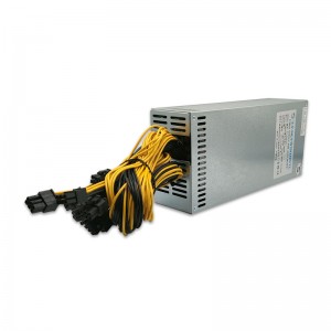 Hot Selling 1800W/2000W Rojongan 8 GPU pikeun Eth Btc Ethereum Minging Power Supply