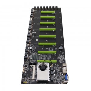 I-BTC-T37/BTC-S37/BTC-D37 Mining Farm Miner motherboard Ibhodi likamama 8 GPU PCIE 16X DDR3 Ukusekela 1066/1333/1600mhz