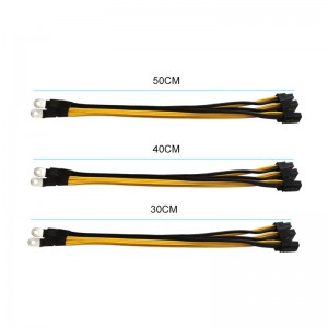 6Pin серверінің қуат беру кабелі Antminer S9 S9I Z9 үшін Pcie Express P3 P5 үшін Miner PSU қолдауы