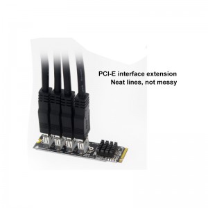 מתאם כרטיס NGFF M.2 ל-USB 3.0 M2 M מפתח ל-USB3.0 עבור PCIe PCI-E Riser Card לכריית כורים