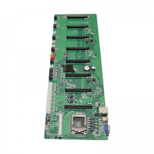 BTC-B85 mātesplate 8 PCIE 16X GPU 8GB 8 karšu sloti BTC Mining pamatplate