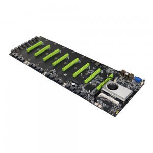 BTC-T37/BTC-S37/BTC-D37 Mining Farm Miner motherboard Bordi amë 8 GPU PCIE 16X DDR3 Mbështetje 1066/1333/1600mhz