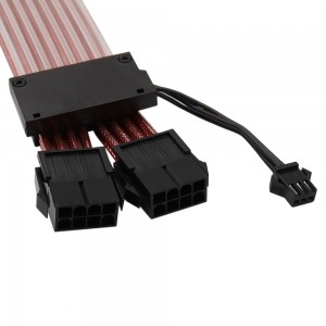 Loha tokana 8Pin (6 + 2) * 2 RGB Cable Neon CPU Cable Ho an'ny 3Pin 8Pin * 2 CPU Extension Cable