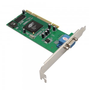 Txartel grafikoa VGA PCI 8MB 32bit mahaigaineko ordenagailu osagarria ATI Rage XL 215R3LArako monitore anitzeko osagarria