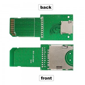Kāleka Mīkini SD TF Universal i ke Kāleka Hoʻonui Kāleka Hoʻohui Kāleka SD Card Board Reader Slot Adapter Extension