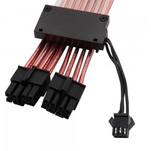 Enoglavi 8pin (6 + 2)*2 RGB kabel Neon CPE kabel za 3pin 8pin * 2 CPU podaljšek