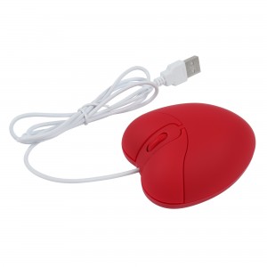 Datortrådbunden mus USB Optisk Kreativt spel Söt Mause Ergonomisk kärlekshjärta 3D-möss för bärbar dator Tablet Notebook Girl Present