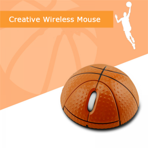Wokongola Wa 3D Wireless Mouse Mini Ball Design Gamer Ergonomic Mouse Optical Gaming Mouse ya PC Laptop Tablet PC Mphatso ya Ana