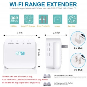 5G روتر WiFi Range Repeater Extender Wi-Fi Wi-Fi 802.11N تقویت کننده تقویت کننده 2.4G/5Ghz سیگنال طولانی شبکه 1200/300Mbps