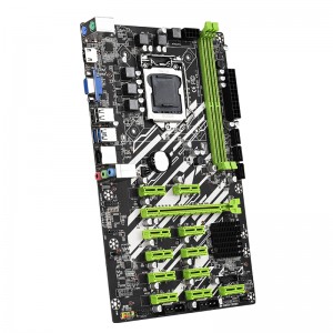 B250 BTC मायनिंग मदरबोर्ड 12 PCIE 1X 16X ATX LGA 1151 सपोर्ट ड्युअल DDR4 B250 मदरबोर्ड सेट CPU बिटकॉइन BTC ETH मायनर