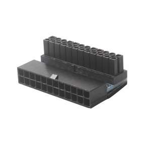 24P Connector Mainboard Motherboard ATX 24Pin සිට 24Pin 90 Degree Power Adapter Connector සඳහා ATX කේබල් වඩා හොඳ බල සැපයුමක්