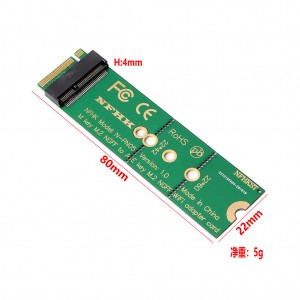 A+E tuşu E tuşu M.2 NGFF kablosuz ağ kartından M tuşuna PCIe M.2 NGFF aktarım kartına