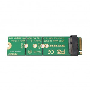 A+E کلید E کلید M.2 NGFF وائرلیس نیٹ ورک کارڈ سے M کلید PCIe M.2 NGFF ٹرانسفر کارڈ