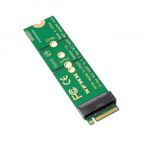 A+E-kaai E-kaai M.2 NGFF draadloze netwurkkaart nei M-kaai PCIe M.2 NGFF-oerdrachtkaart