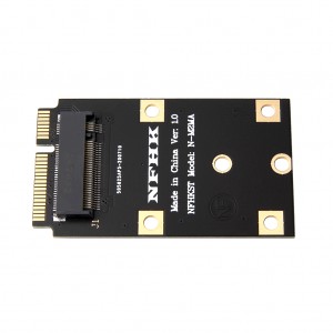 MINI PCIE al NVMe M.2 NGFF SSD malmola disko al mini pci-e sendrata retkarto transiga karto