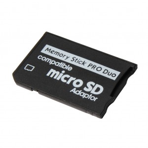 Kaarka xusuusta iibka kulul ee PSP Micro SD TF ilaa MS Memory Stick Pro Duo Card Adapter Converter