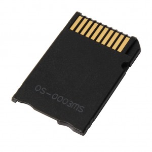 Топла продажба на мемориска картичка за PSP Micro SD TF во MS Memory Stick Pro Duo конвертер за адаптер за картички