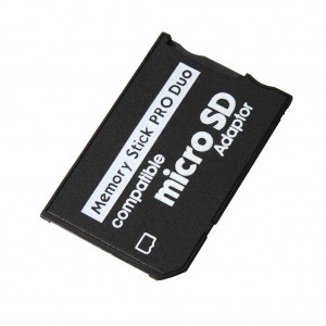 ขายร้อนการ์ดหน่วยความจำสำหรับ PSP Micro SD TF เป็น MS Memory Stick Pro Duo การ์ดอะแดปเตอร์แปลง