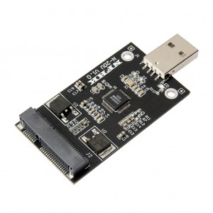 بطاقة محول USB 2.0 إلى mSATA SSD قرص الحالة الصلبة mSATA إلى بطاقة محول USB 2.0