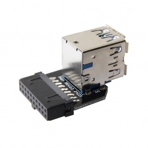 Nuevo PH22B 19PIN A 2 puertos USB3.0 tipo A adaptador de conector Tarjeta