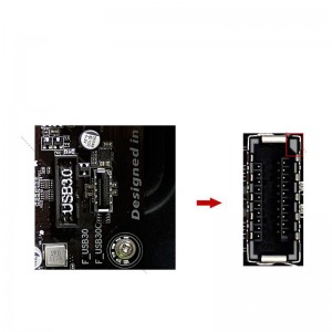 Front Type-C USB Internal Adapter USB 3.1 Type-E 90 Degree Converter Computer Motherboard Accessories