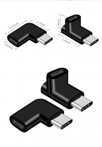 USB Type C 3.1 Adapter USB C Male to Female Converter Type-c 3.1 Feso'ota'i mo Laupapa Telefoni Popoto