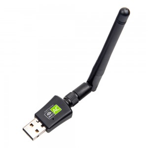 PC साठी मोफत ड्रायव्हर USB WiFi अडॅप्टर, AC600M USB WiFi Dongle 802.11ac वायरलेस नेटवर्क अडॅप्टर ड्युअल बँड 2.4GHz/5Ghz सह