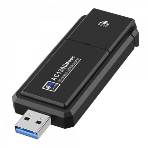 Neuer HG AC1300M USB-WLAN-Adapter, 2,4 G/5 G kabelloser WLAN-Dongle, geeignet für Laptop-Desktops mit Windows 11-Unterstützung