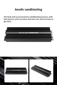 I-TEUCER M2 SSD Heatsink NVME 2280 Solid State Disk Drive Radiator Cooler Cooler Pad ye-Desktop PC M.2 NVME PS5 Heatsink