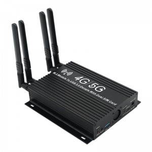 ម៉ូឌុល NGFF(M.2) 4G/5G ទៅអាដាប់ទ័រ USB 3.0 ជាមួយនឹងកង្ហារត្រជាក់/រន្ធស៊ីមកាតពីរ និងថាមពលជំនួយ