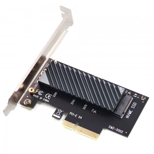 NVME M2 M.2 M Key SSD til PCIe PCI Express 3.0 Converter Adapter Card Add On Cards For 2230 2242 2260 2280 Støtte X4 X8 X16