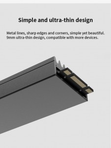 TEUCER M2 SSD Heatsink NVME 2280 Solid State Disk Drive Radiator Pendingin Pad untuk Desktop PC M.2 NVME PS5 Heatsink