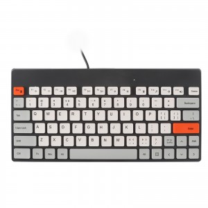 Slankt Silent Wired Keyboard Usb Kabel Ergonomisk Tyndt Tastatur Søde Mini Keyboards Til Mac Bærbar PC Computer Tablet Office