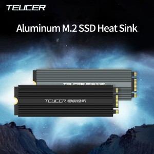 TEUCER M2 SSD Heatsink NVME 2280 Solid State Disk Drive Radiator Cooler Cooling Pad សម្រាប់កុំព្យូទ័រលើតុ M.2 NVME PS5 Heatsink