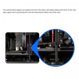TEUCER VC-1 Aluminiumlegering grafik Videoställ GPU-stöd Jack Desktop PC-fodral Fäste Kylsats Grafikkort Hållare