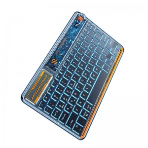 Trådløst Bluetooth-tastatur med stemmeinngang Silent Type-C-tastaturer Mini RGB-bakgrunnsbelyst tastatur for iPad Huawei Xiaomi Windows PC
