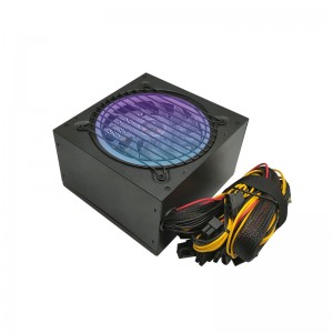 কম্পিউটার RGB ফ্যান 80plus ব্রোঞ্জ 700W 800W ডেস্কটপ ATX পাওয়ার সাপ্লাই 110v 220v