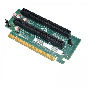 Ji bo DA0F03TB4C1 Dual Slot Pice Qerta Berfirehkirina PCI-E X16 2U PCI-E Qerta Vîdyoyê ya Grafikê Ji Bo E5 Servera Du-Alî Baş Ceribandiye