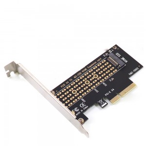 NVME M2 M.2 M Key SSD i le PCIe PCI Express 3.0 Converter Adapter Card Fa'aopoopo i Kata mo 2230 2242 2260 2280 Lagolago X4 X8 X16
