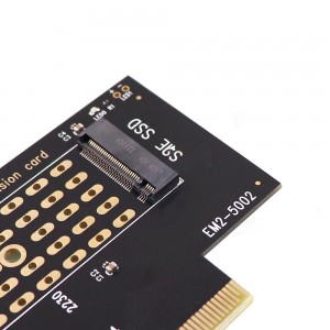 NVME M2 M.2 M Key SSD til PCIe PCI Express 3.0 breytir millistykkiskort Bæta við kort fyrir 2230 2242 2260 2280 Stuðningur X4 X8 X16
