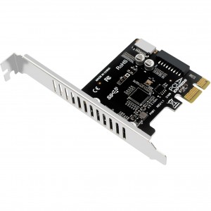 Karta PCIE USB 3.0 PCI Expree ji Tîpa-E USB3 19P Karta Berfirehkirinê Leza Super Leza 5Gbps Tîpa C Adapter